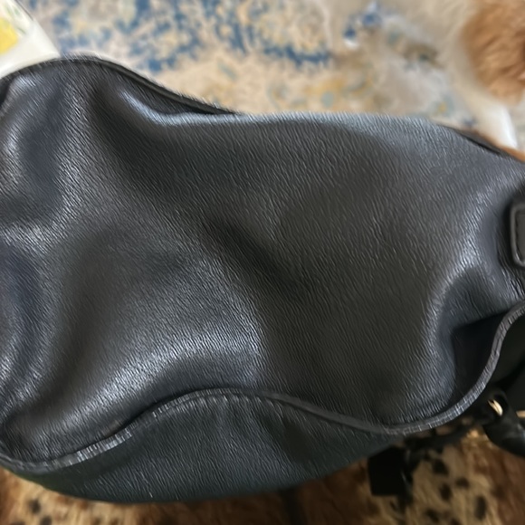 Michael Kors-XL-Hamilton Black Grain Leather Sholder bag,satchel,Gold Hardware, - Picture 13 of 17